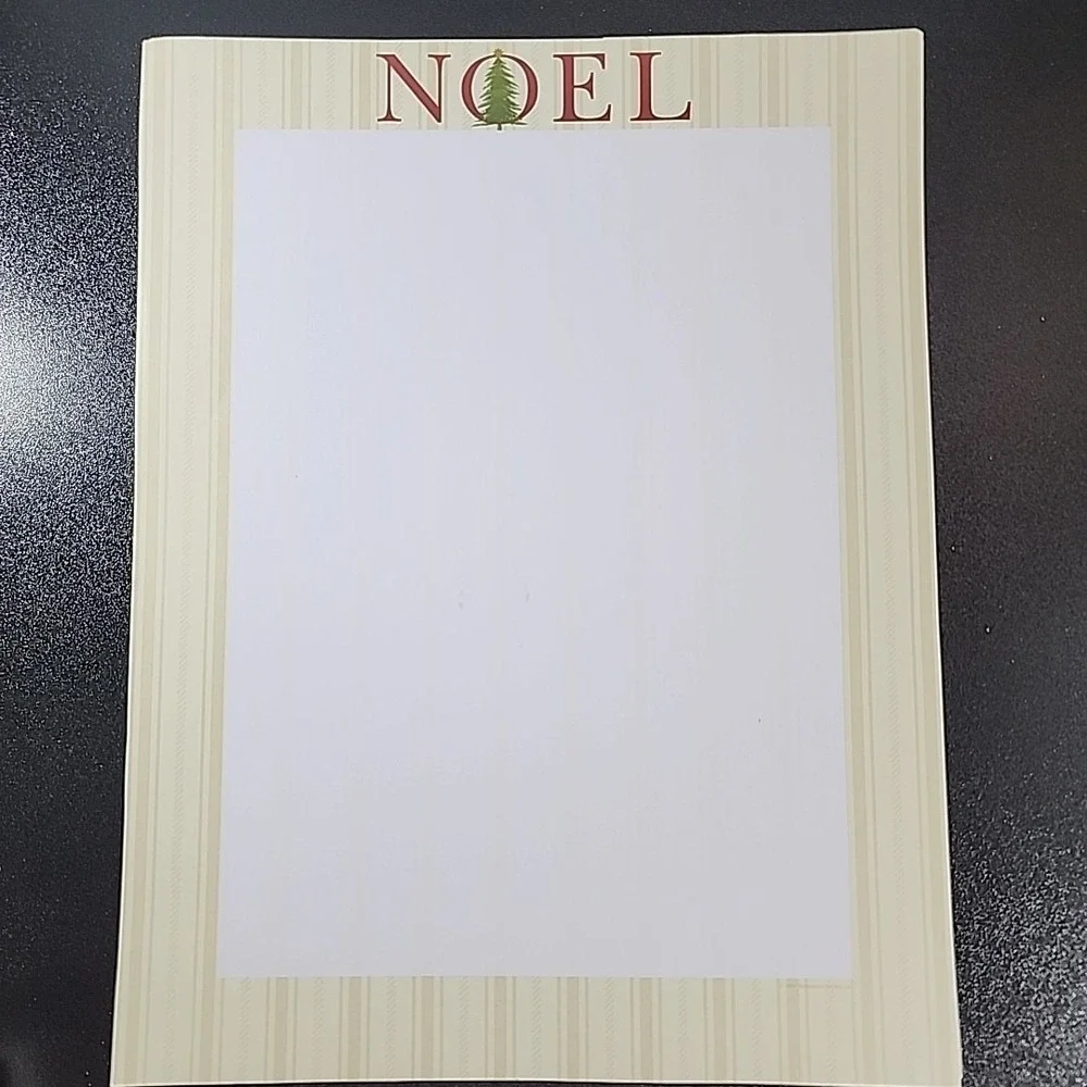30 Sheets Computer Stationary Christmas Letter Announcments, Junk Journal Paper